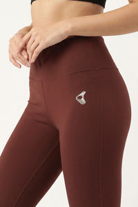 Zelocity Quick Dry Training 3/4th Leggings - Friar Brown — thumbnail 5